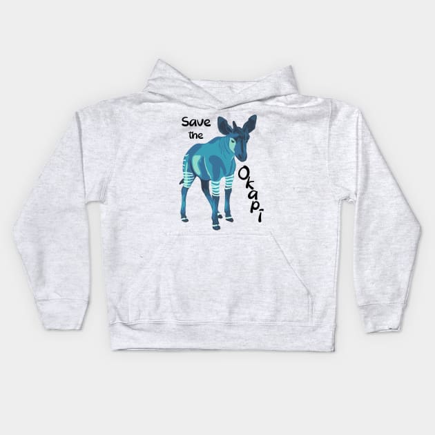 Okapi Kids Hoodie by Slightly Unhinged